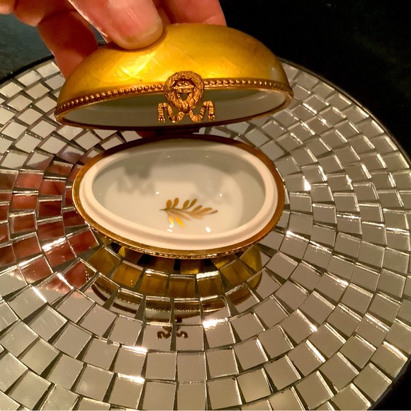 🔻Limoges 24K Gold Encrusted Classic Floral Egg Trinket Box (Retired) Mint Cond - Picture 5 of 11